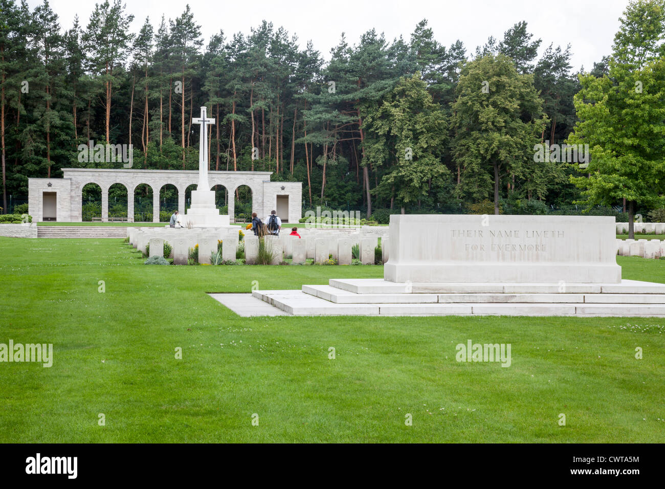 Commonwealth War Cemetery, Heerstrasse, Berlin, Germany Stock Photo