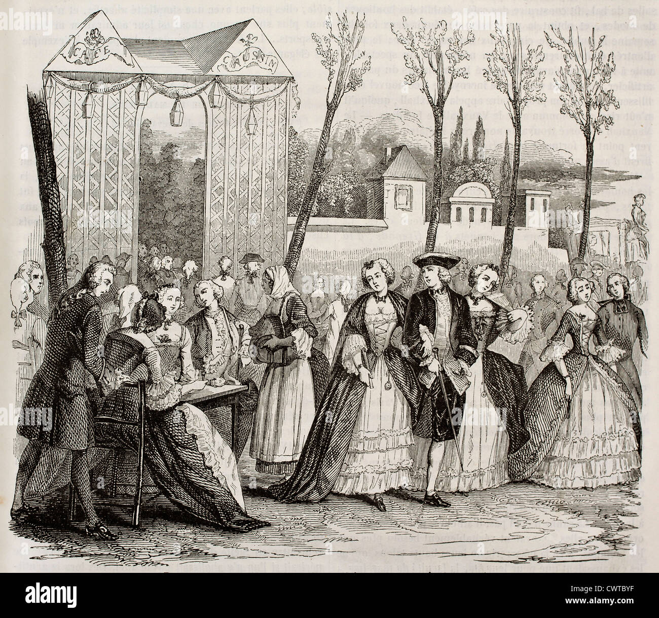 18th Century Engraving Paris High Resolution Stock Photography and ...