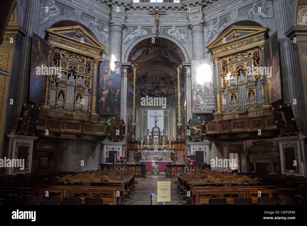 Italy, Lombardy, Milan, Santa Maria della Passione church indoor Stock Photo