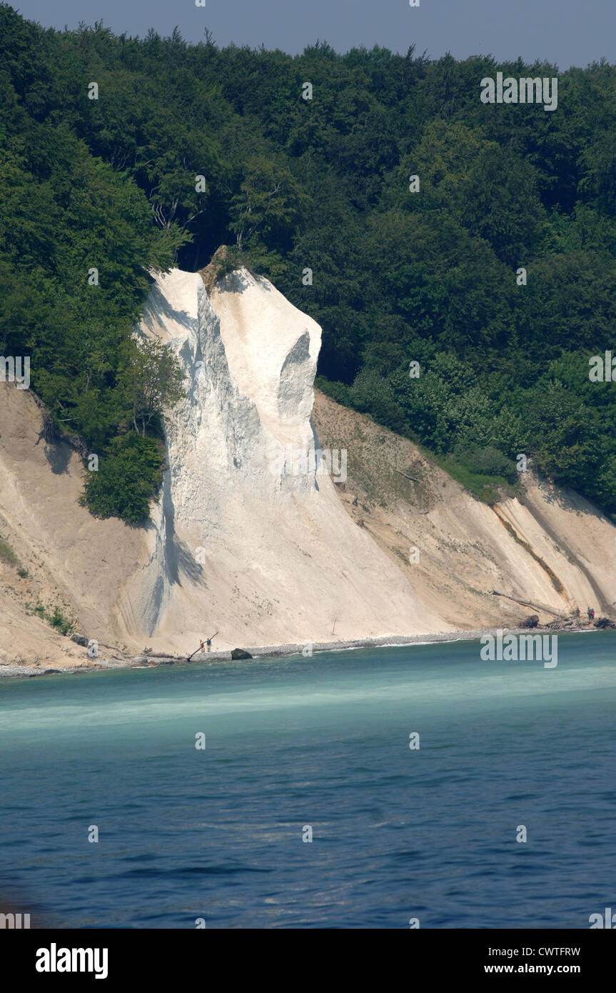 Chalk cliffs on Ruegen Island, Germany Stock Photo