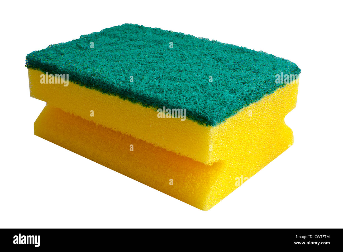 A kitchen sponge isolated on the white background Stock Photo Alamy