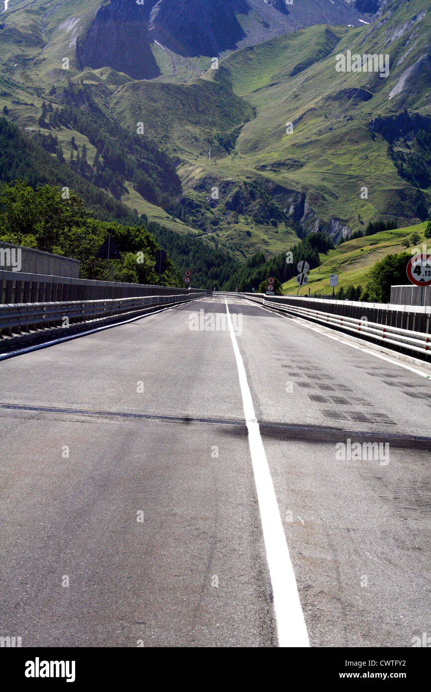 The road to Mont Blanc, France Stock Photo Alamy