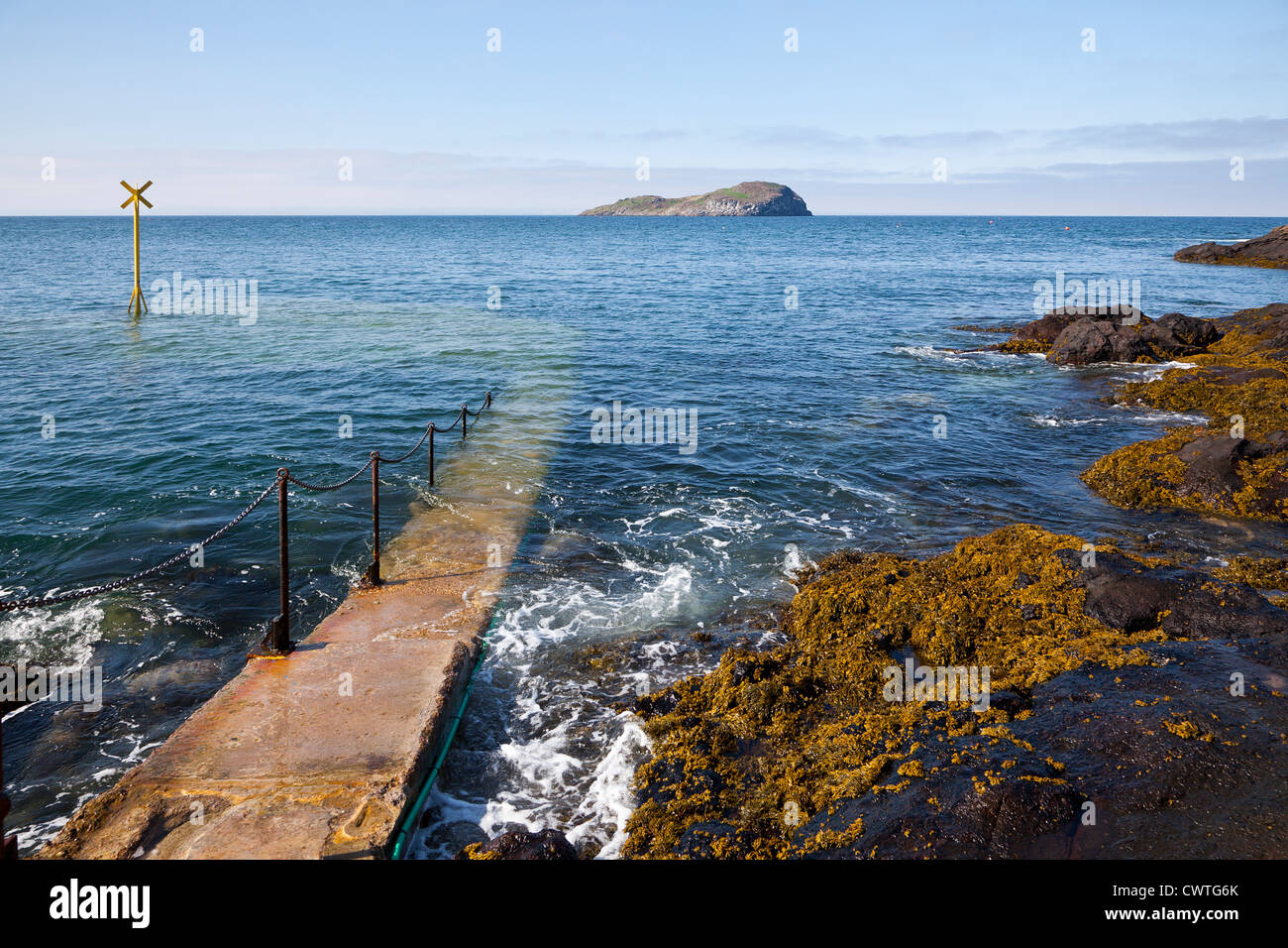 Craigleith Island from North Berwick, East Lothian, Scotland Stock