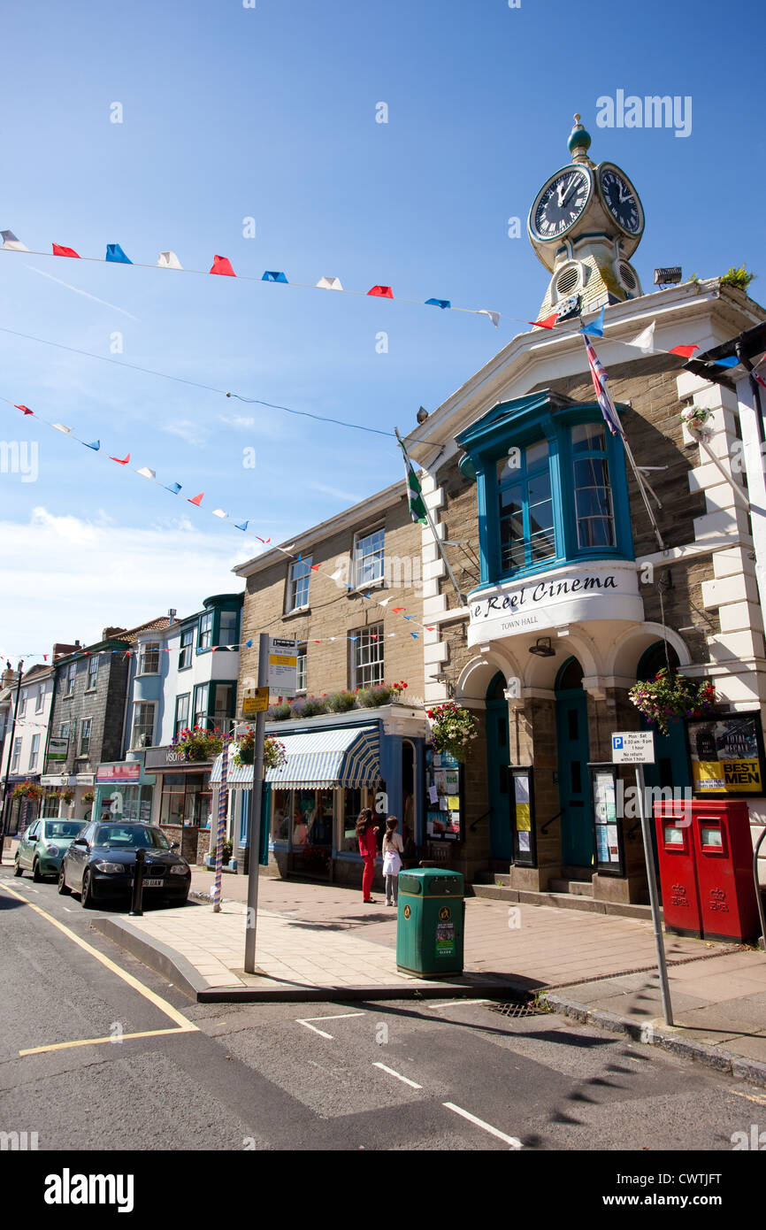 Kingsbridge town hall and Reel Cinema, Fore Street, Kingsbridge, Devon