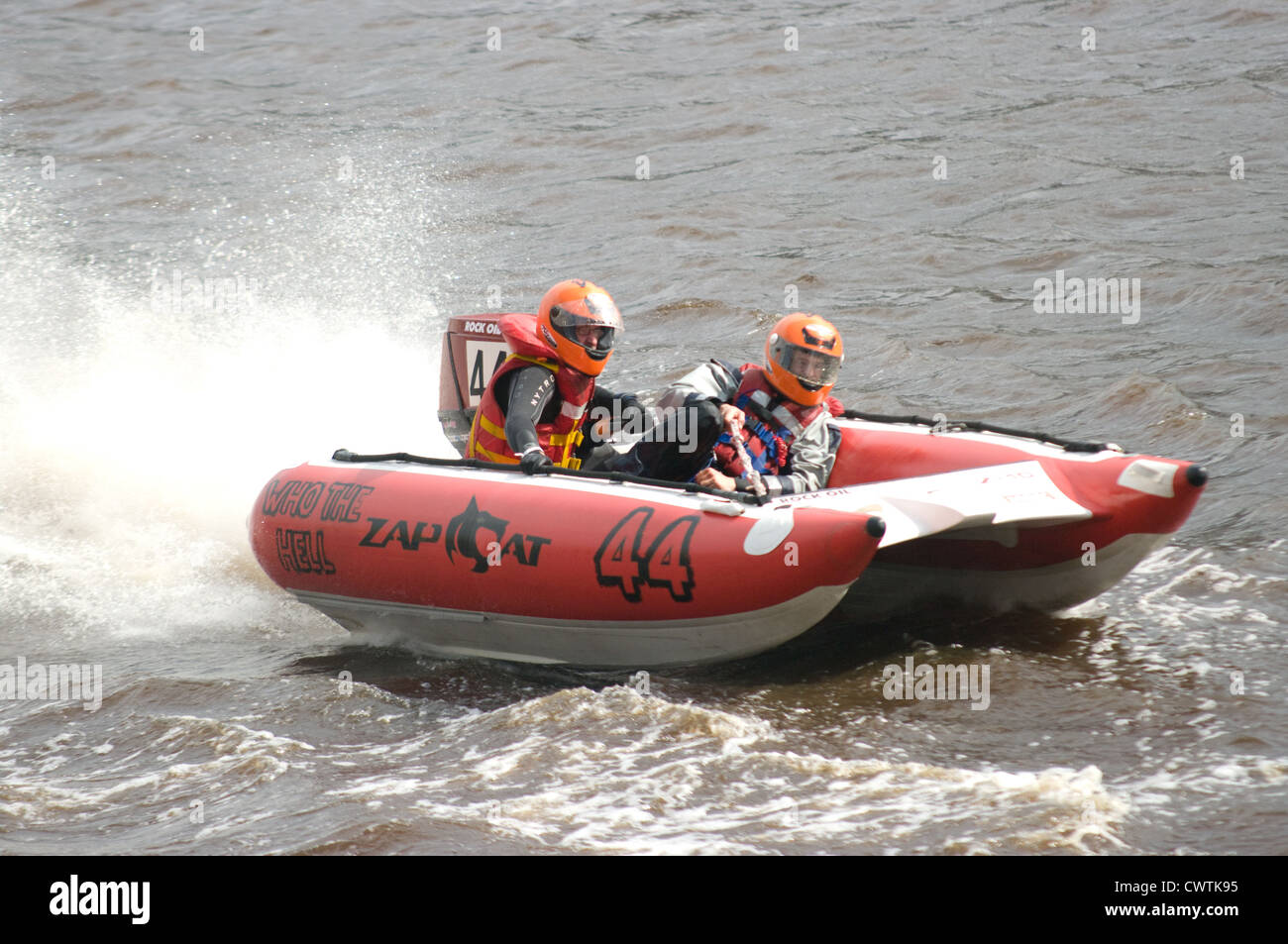 Powerboat racing returns to the River Tyne with a two day Zapcat meeting sponsored by NE1 Stock Photo
