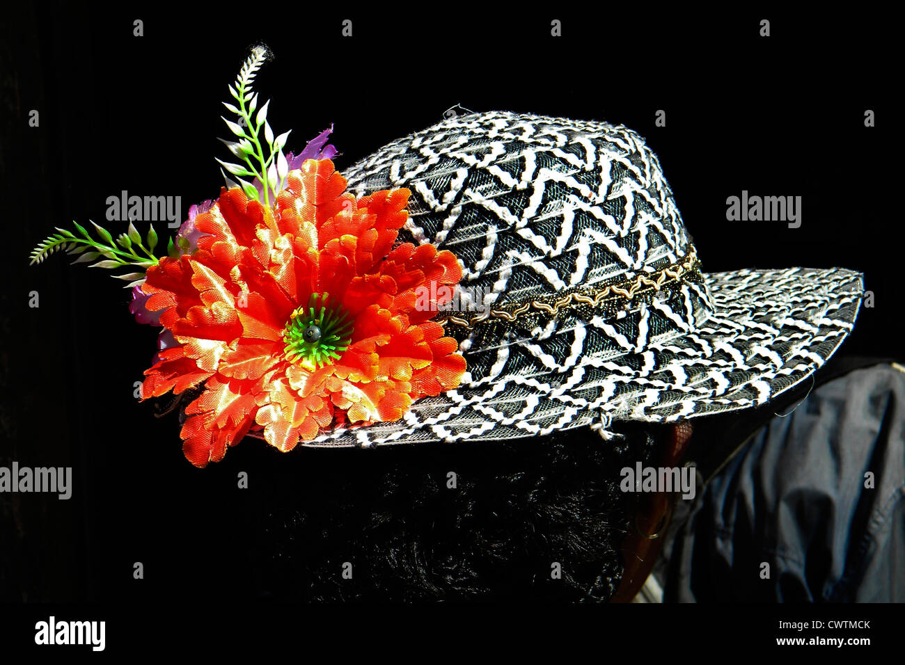 Madagascar, Antisirabè, traditional hat Stock Photo Alamy