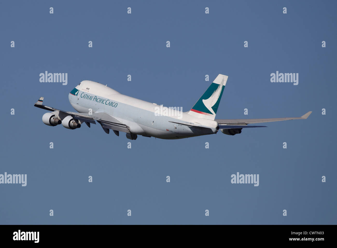 Cathay Pacific Cargo Boeing 747 Jumbo Jet take off at Manchester
