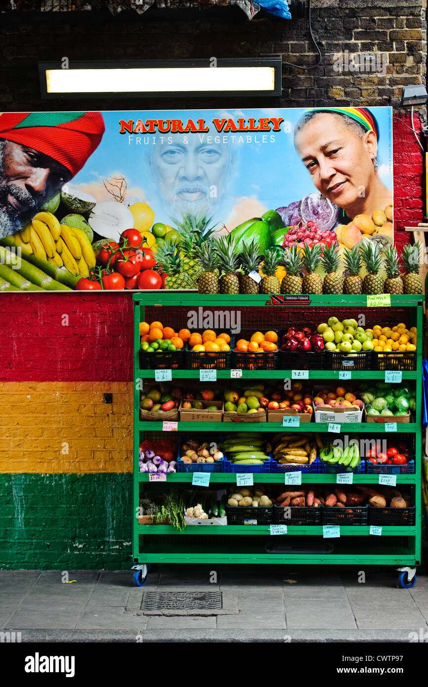 Fruit and Vegetable Vendor Stand Stock Photo Alamy