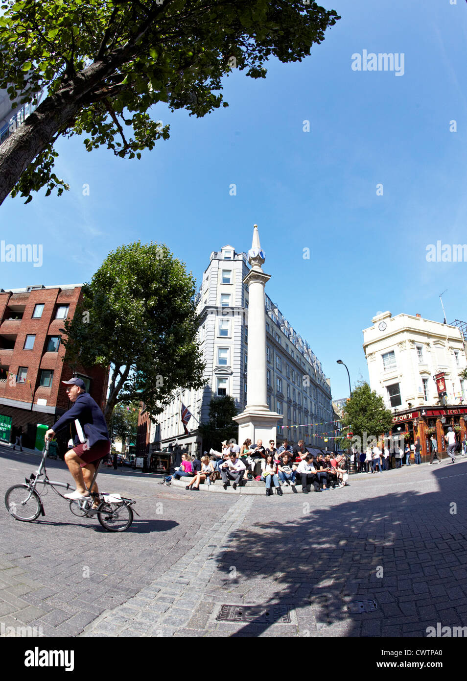 The Seven Dials London Uk Stock Photo