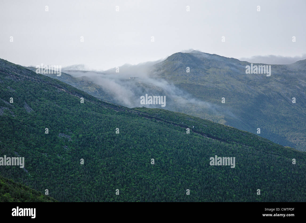 Mount Monroe from the Jewell Trail in the White Mountains, New