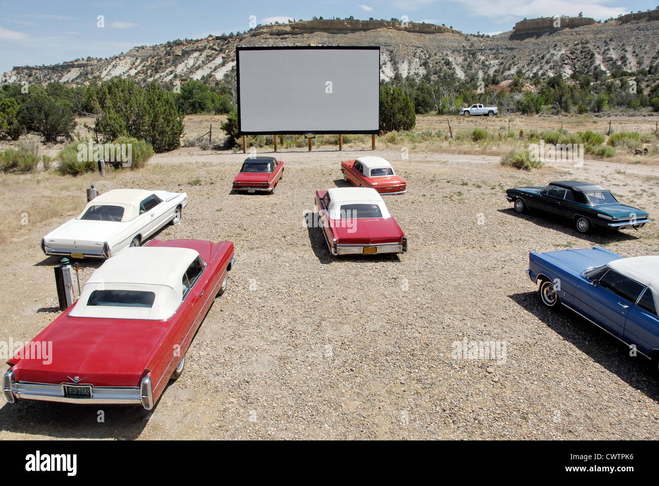 Shooting Star DriveIn Airstream Park in Escalante, Utah Stock Photo