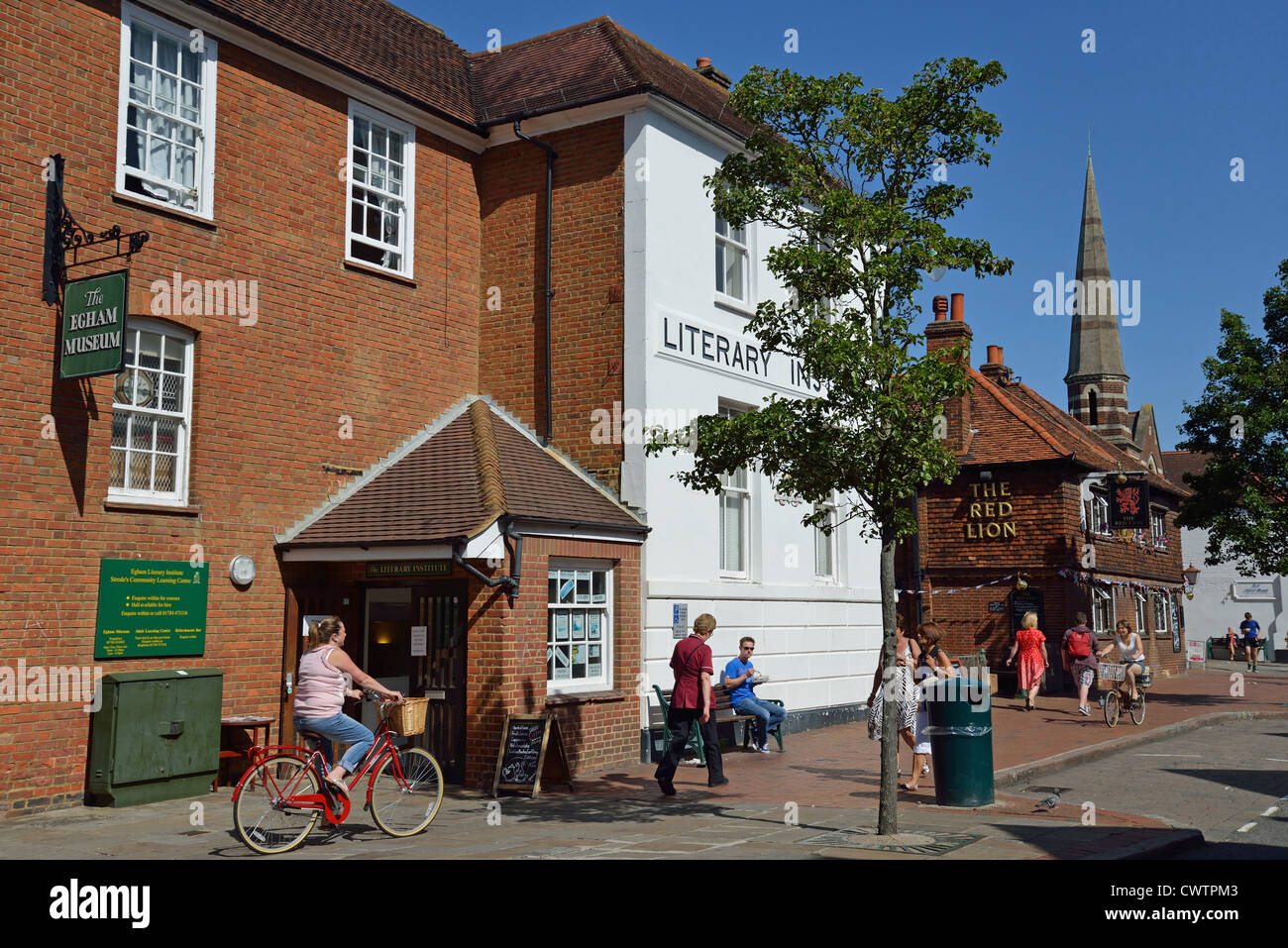 High Street Egham Surrey England High Resolution Stock Photography and