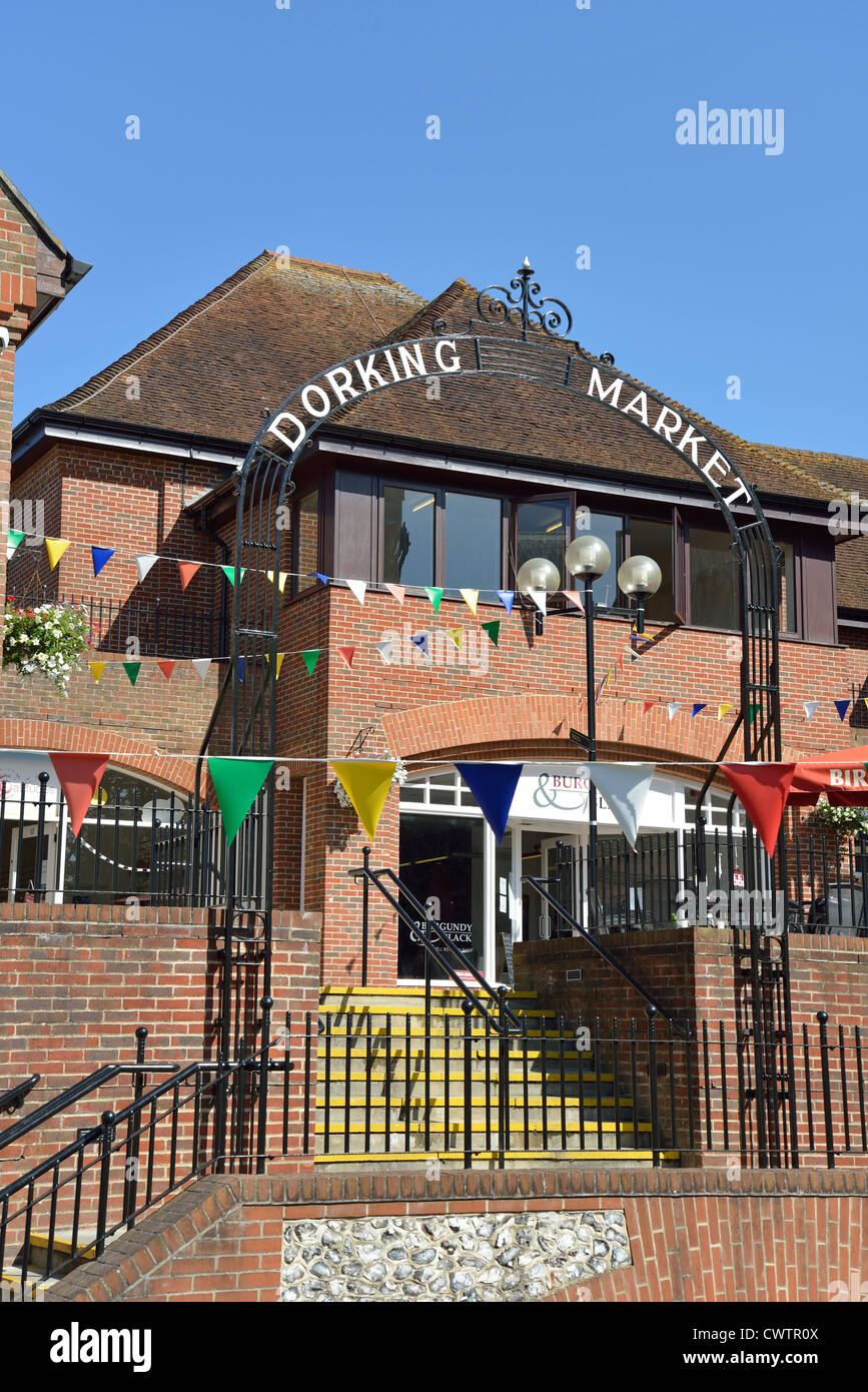 Dorking Market entrance, Dorking, Surrey, England, United Kingdom Stock