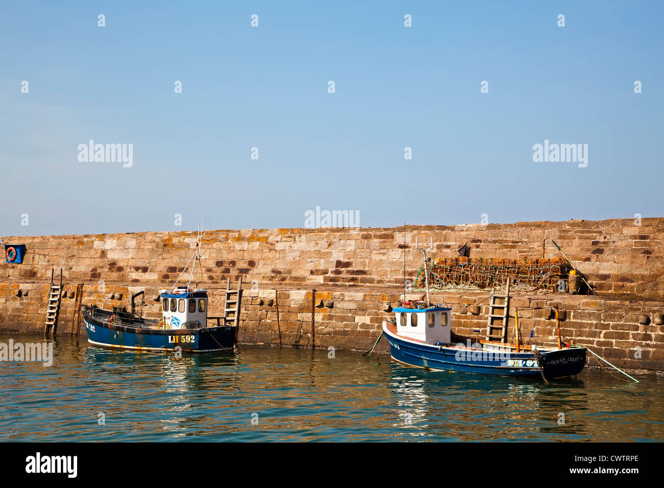 Cove harbour, Scottish Borders, Scotland Stock Photo Alamy