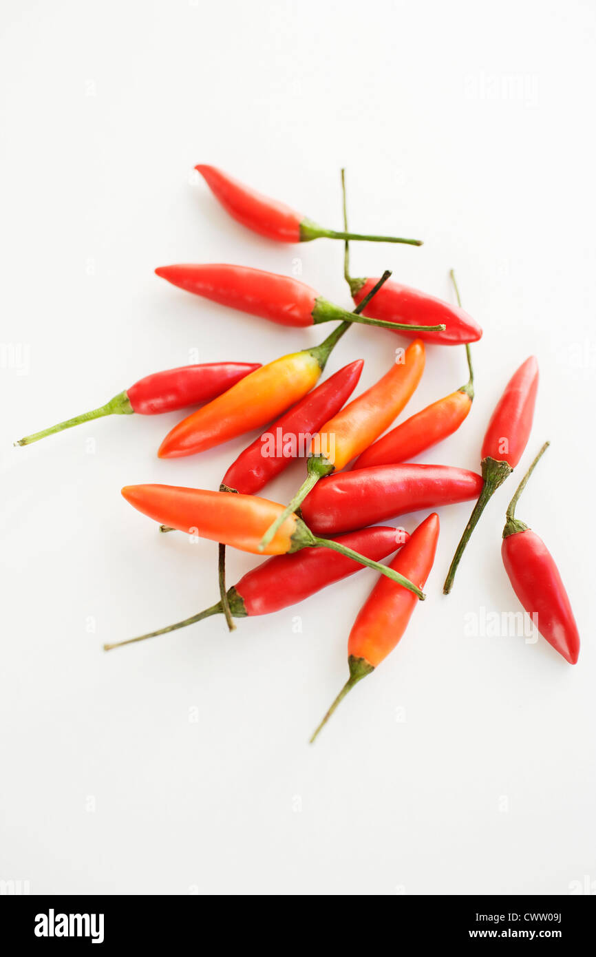 Close up of fresh chillies Stock Photo