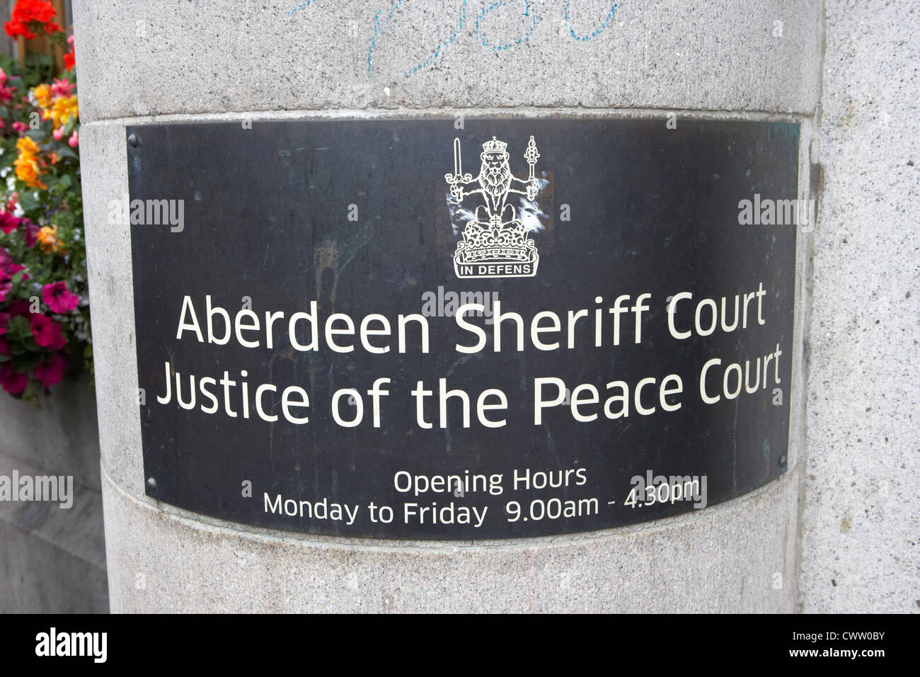 aberdeen sheriff court and justice of the peace court scotland uk Stock Photo Alamy