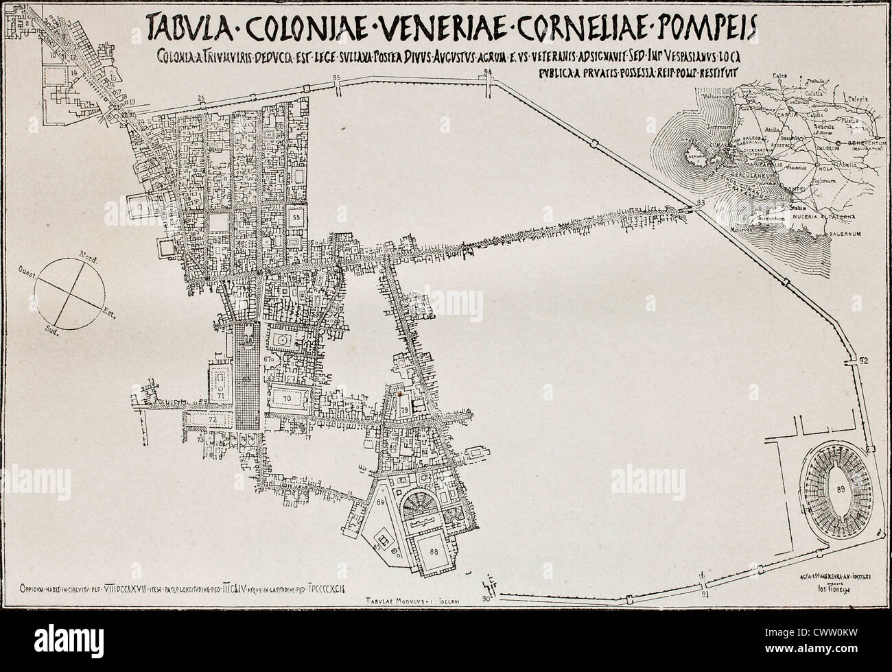 Map of the city of pompeii hires stock photography and images Alamy