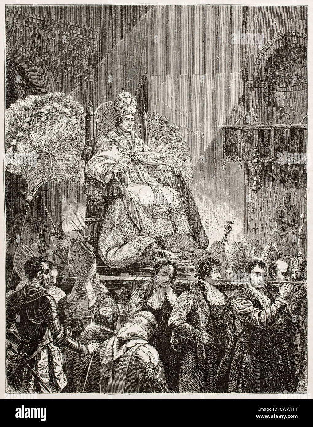 Pope Pius IX Stock Photo