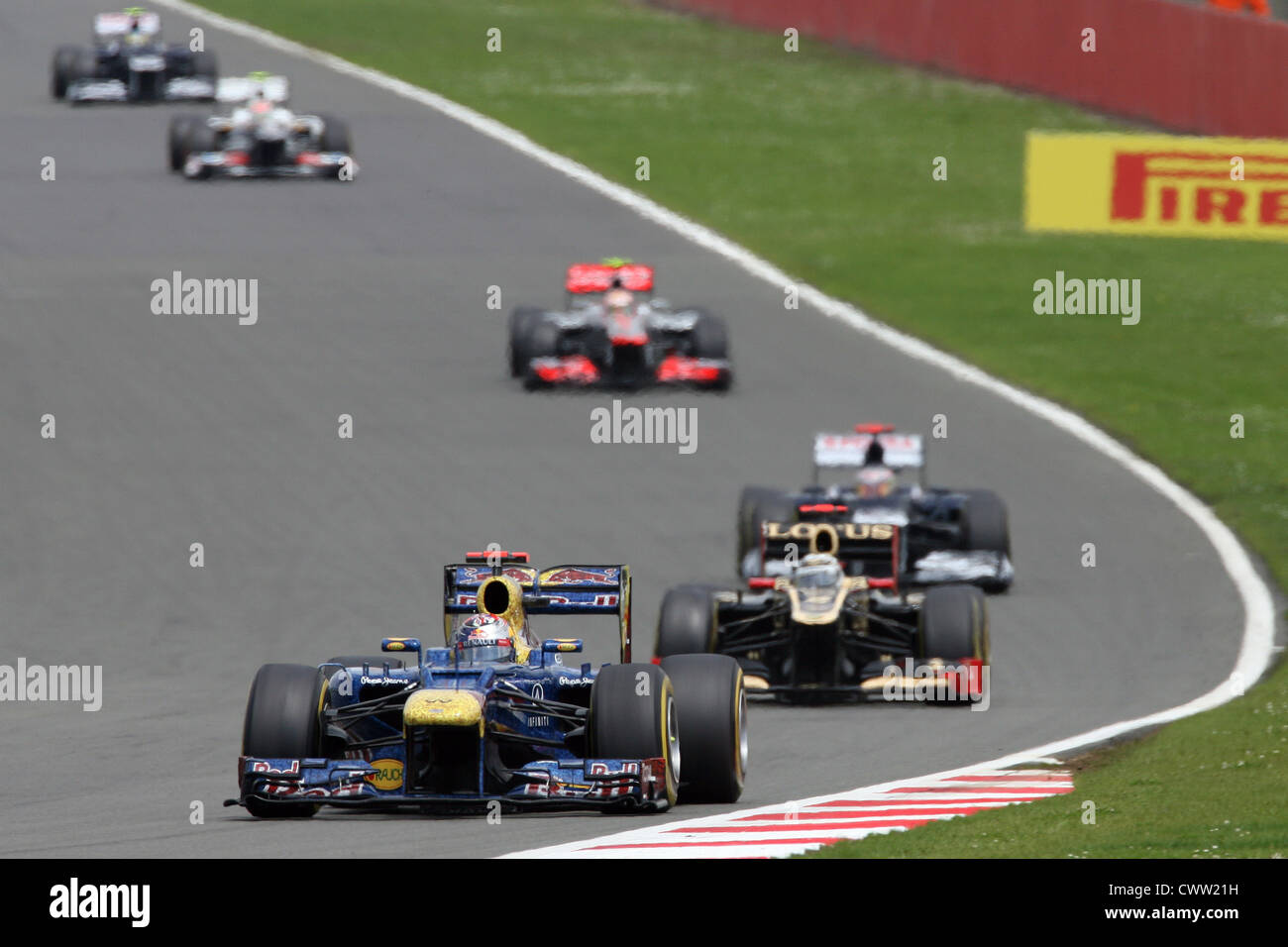 Sebastian Vettel, (Red Bull Racing) British Grand Prix, Silverstone UK. Formula One, F1 Stock Photo