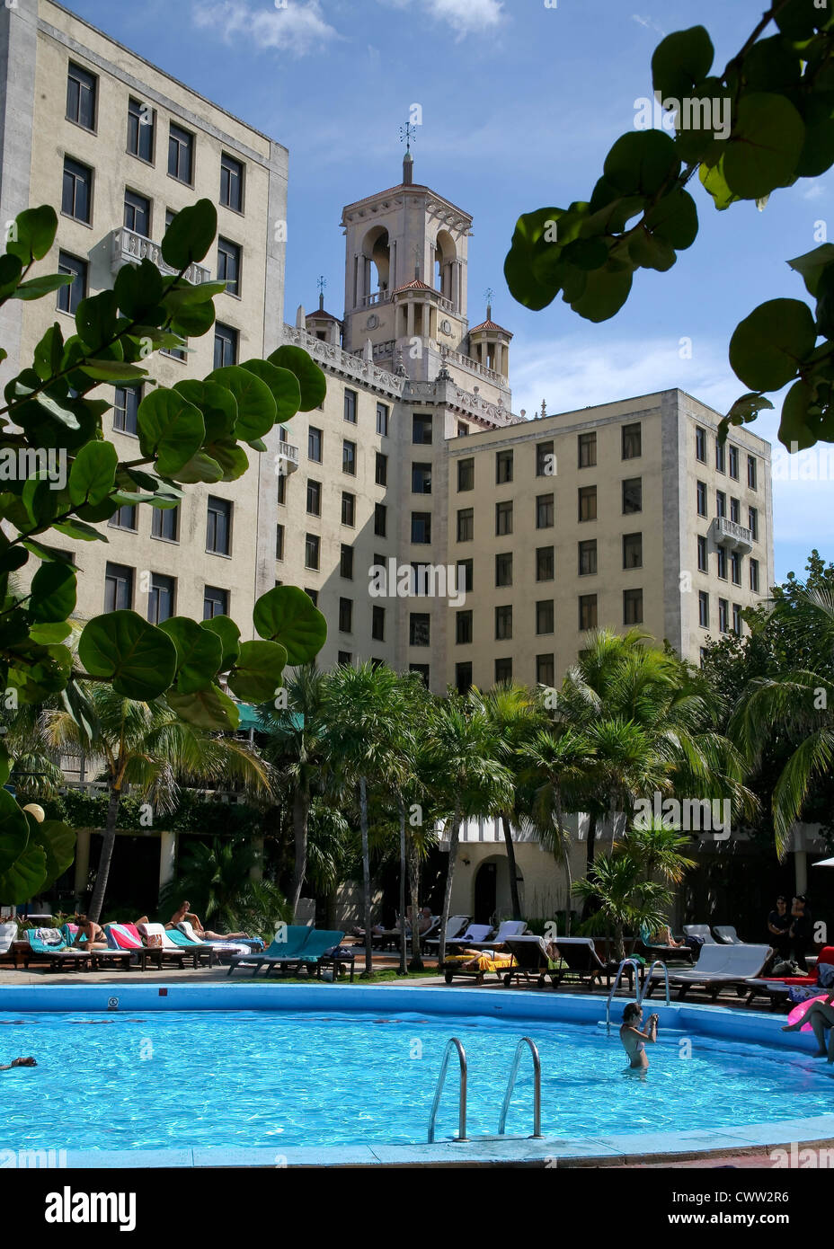 Swimming pool at the front of Nacional de Cuba hotel, Vedado, Plaza, Ciudad de la Habana, Havana