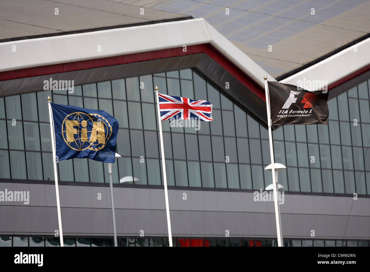 The Wing at Silverstone Circuit. British Grand Prix, Silverstone UK. Formula One, F1 Stock Photo