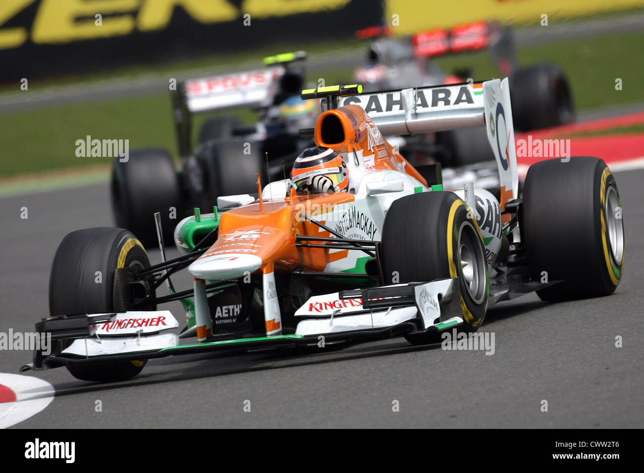 Nico Hulkenberg (Force India F1) British Grand Prix, Silverstone UK. Formula One, F1 Stock Photo