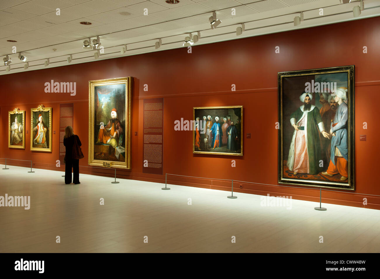 Türkei, Istanbul, Beyoglu, Tepebasi, das Pera-Museum ist ein Kunstmuseum. Malerei aus der osmanischen Periode. Stock Photo