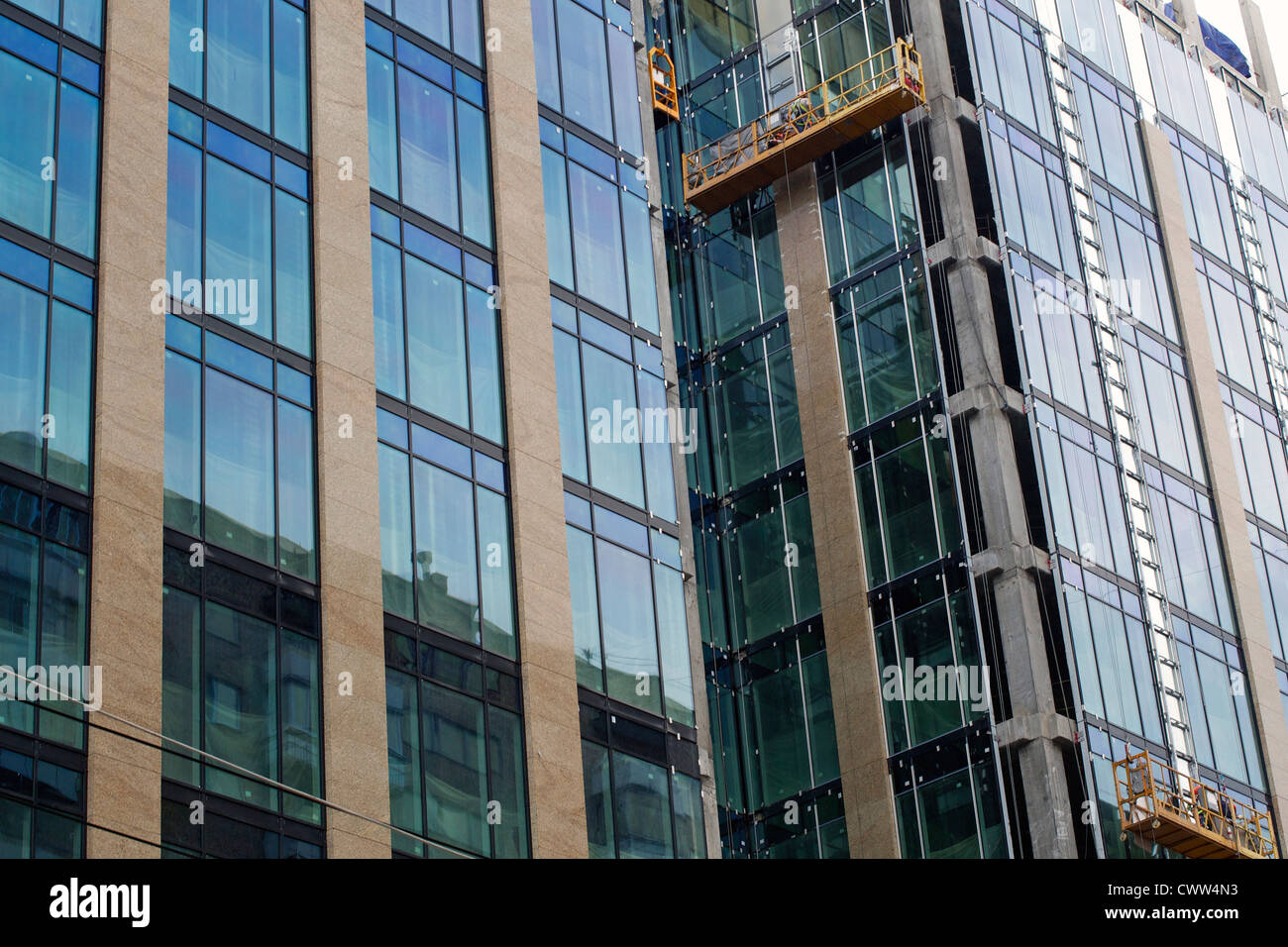 high rise commercial office building in construction Stock Photo Alamy