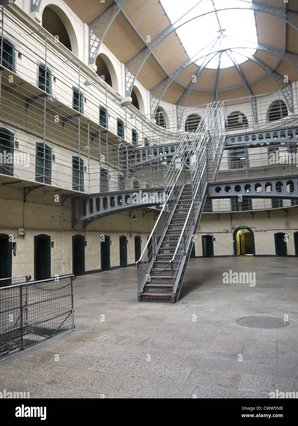 East Wing, Kilmainham Gaol, Dublin, Ireland Stock Photo