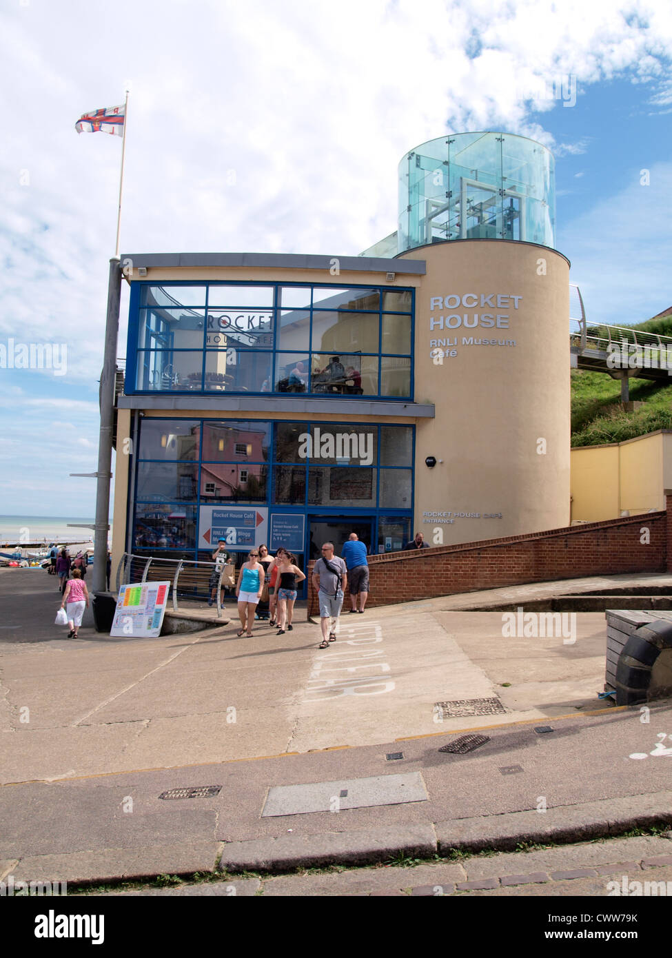 RNLI Rocket House Café Entrance, Cromer, Norfolk, UK Stock Photo Alamy