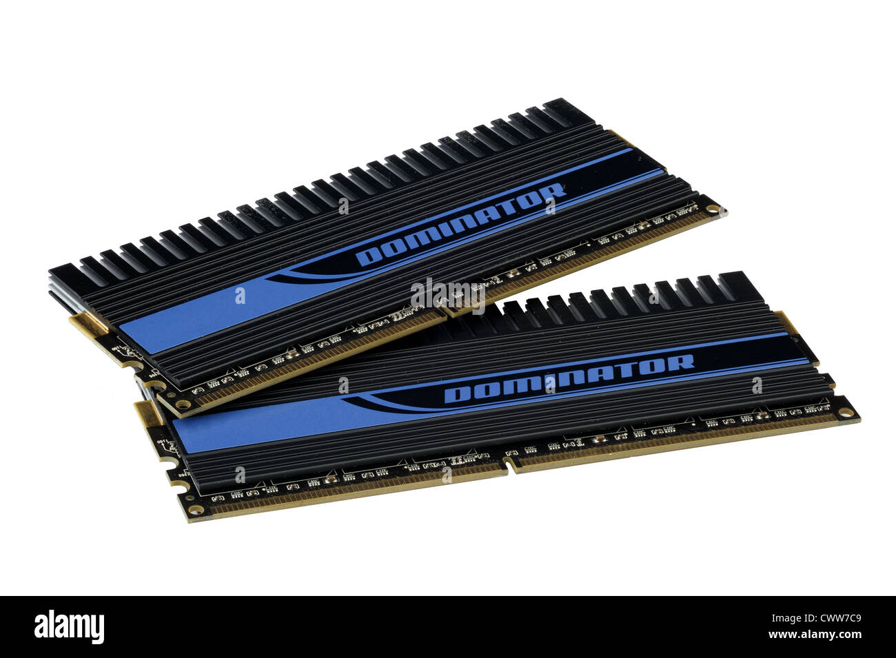 Computer accessories, the extreme computer memory, isolated, hyper DoF. Stock Photo