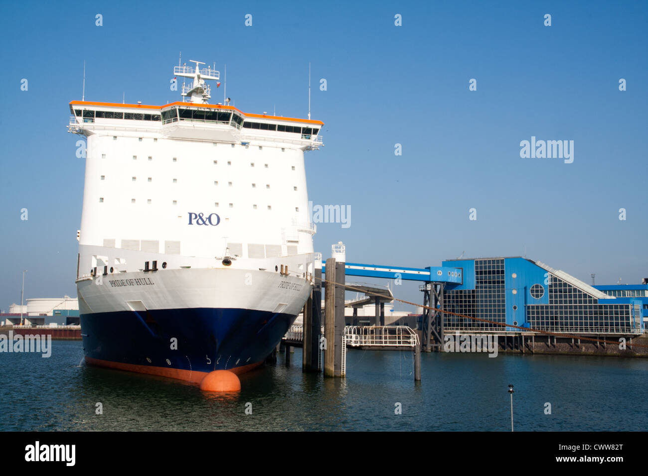 P&O ferries docked in Rotterdam Stock Photo Alamy