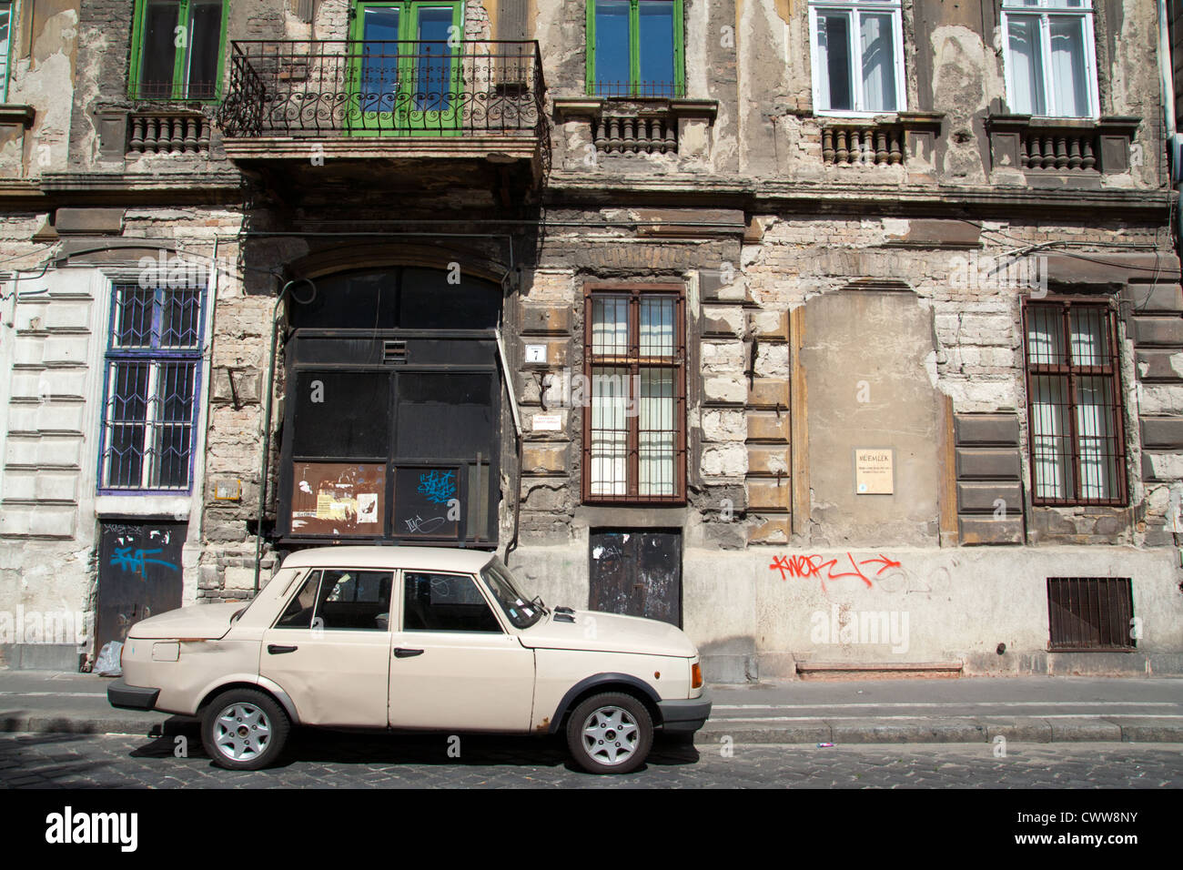 Lada car in a street in Budapest Stock Photo