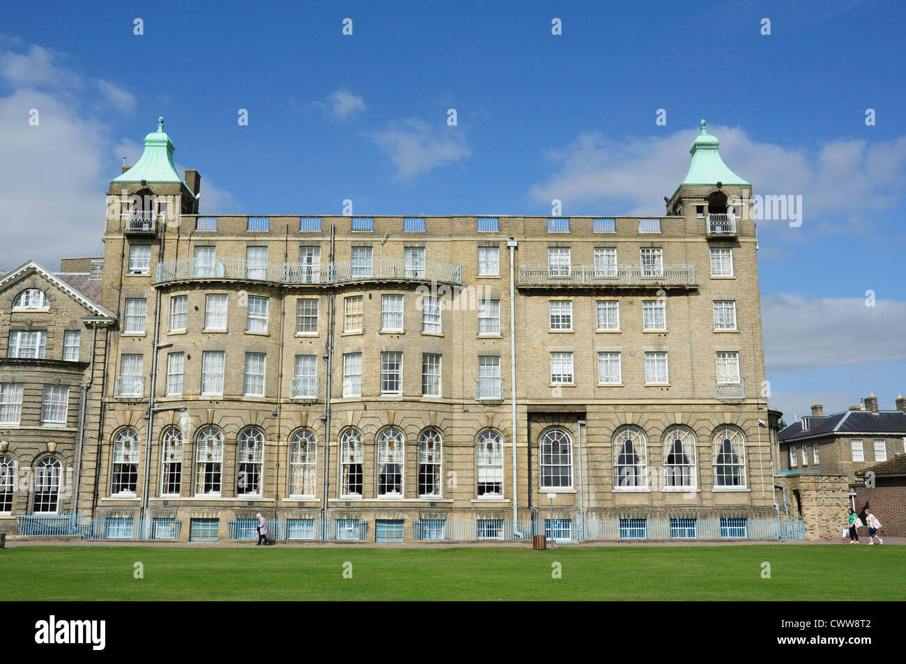 University Arms Hotel from Parker's Piece, Cambridge, England, UK Stock Photo