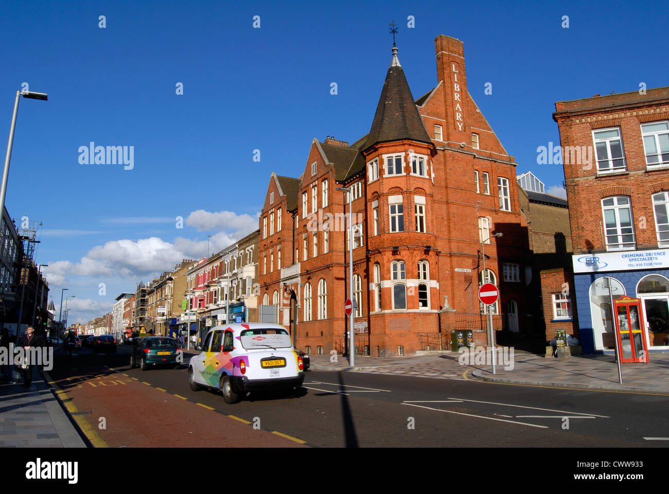 Clapham Junction Library Stock Photo Alamy