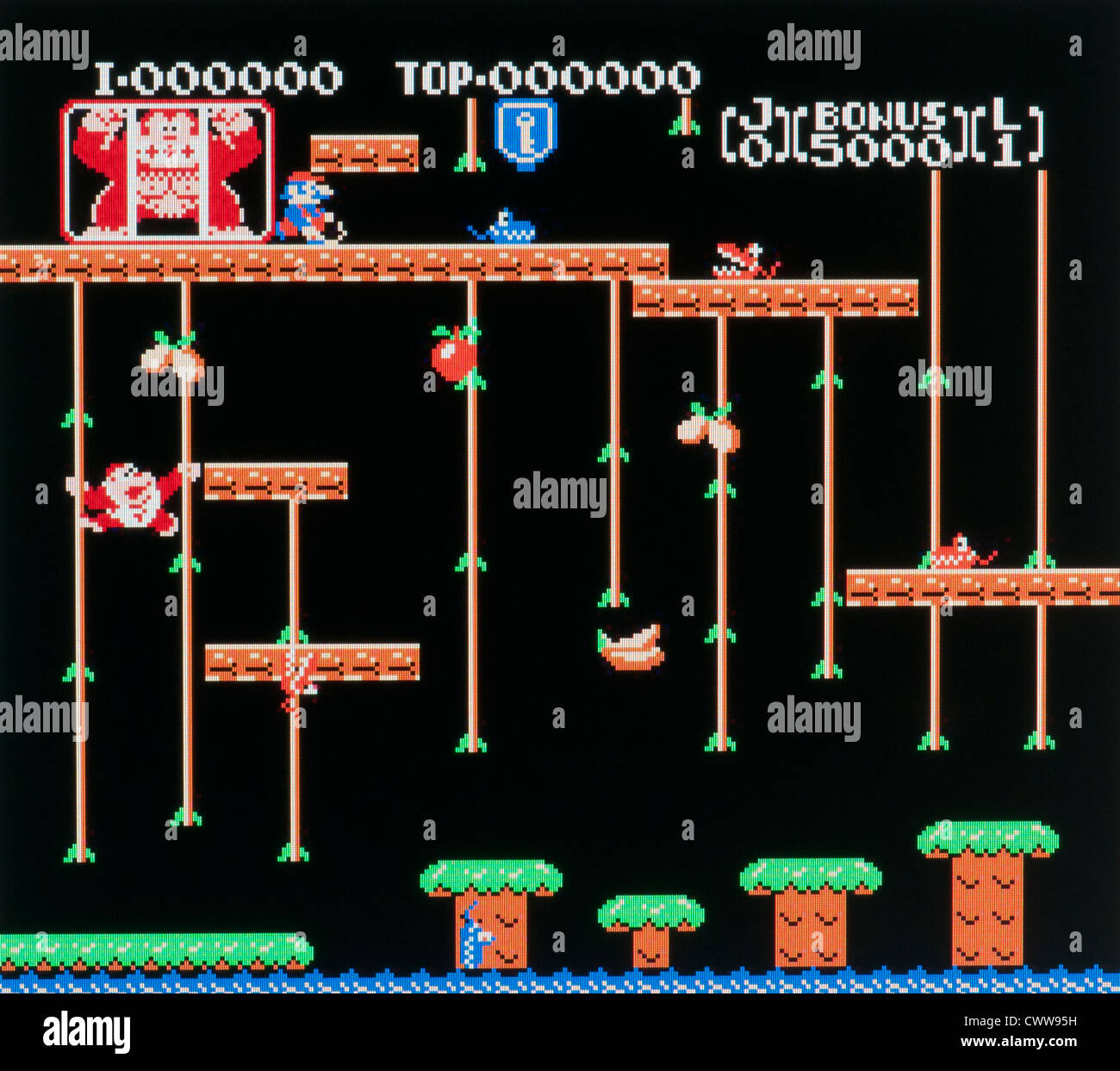 Donkey Kong arcade video game Stock Photo