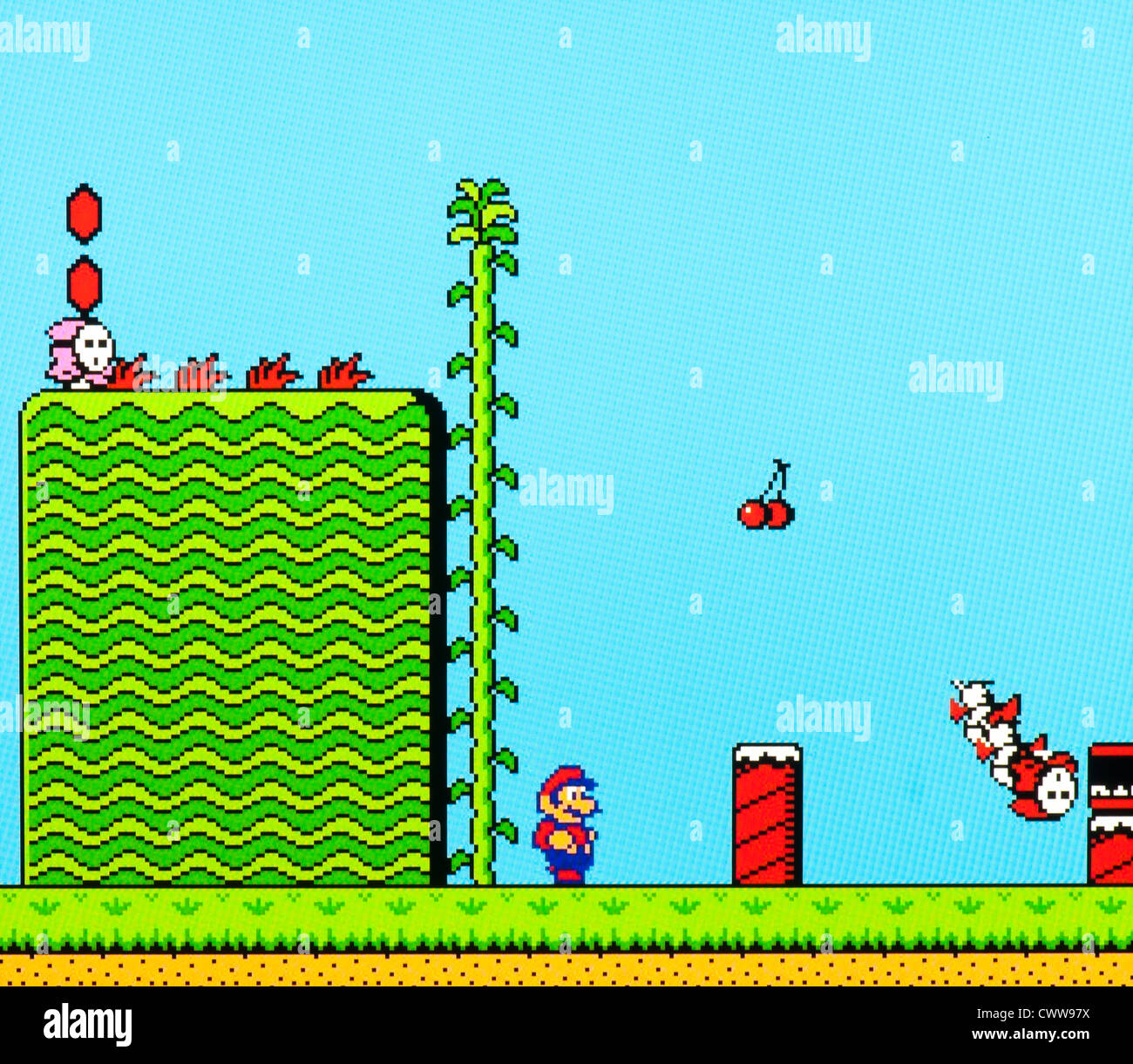 Tela do jogo Mario Bros Stock Photo - Alamy