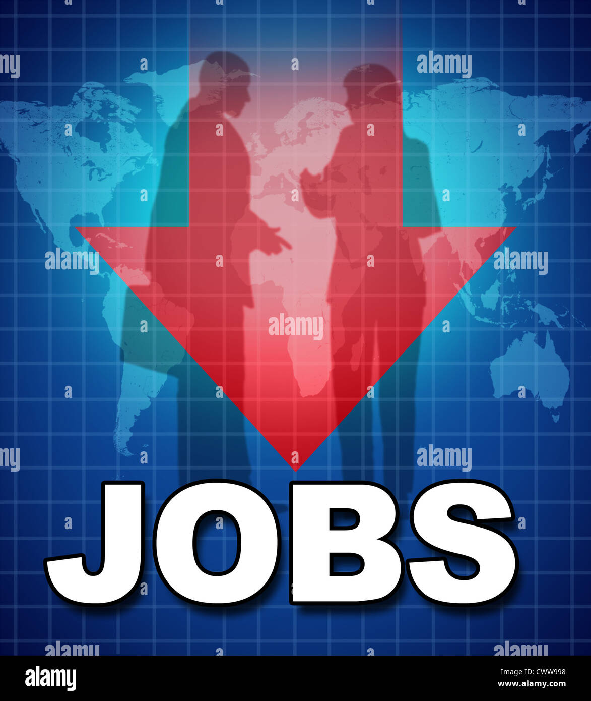 unemployment-and-lack-of-jobs-symbol-represented-by-text-and-a-downward