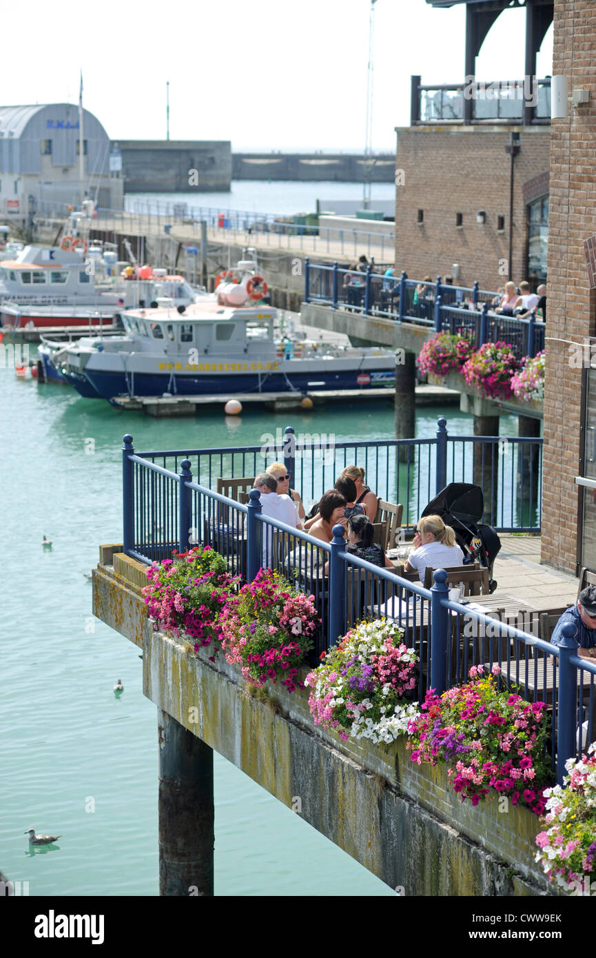 The West Quay Restaurant and Wetherspoons pub at Brighton Marina East Sussex UK Stock Photo