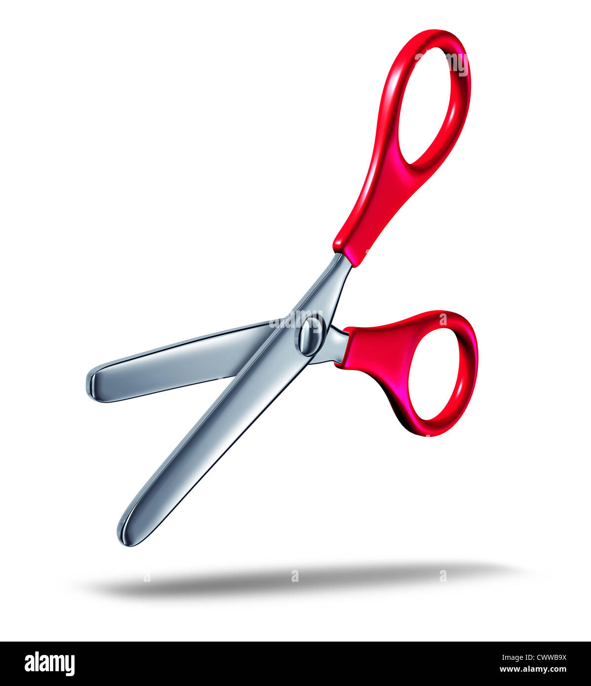 School scissors representing education with arts and crafts for classes