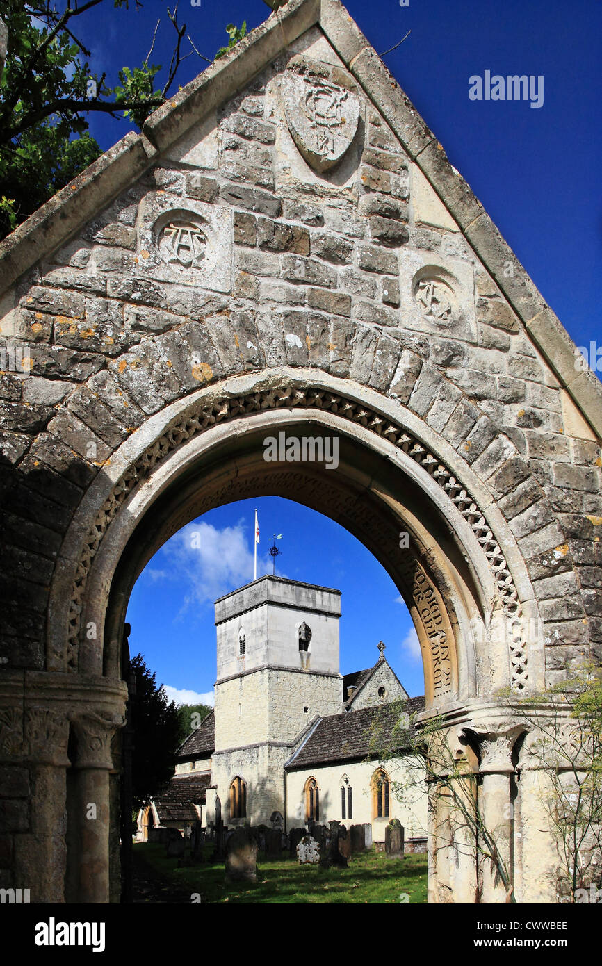 St. Michael's Church and the gate, Betchworth, Surrey Hills, England