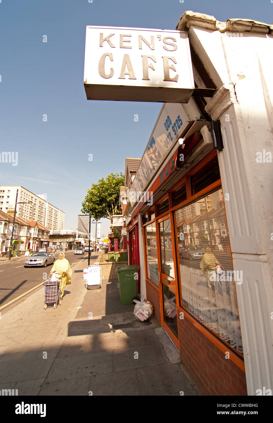 Ken's Cafe situated on Green Street between Upton Park