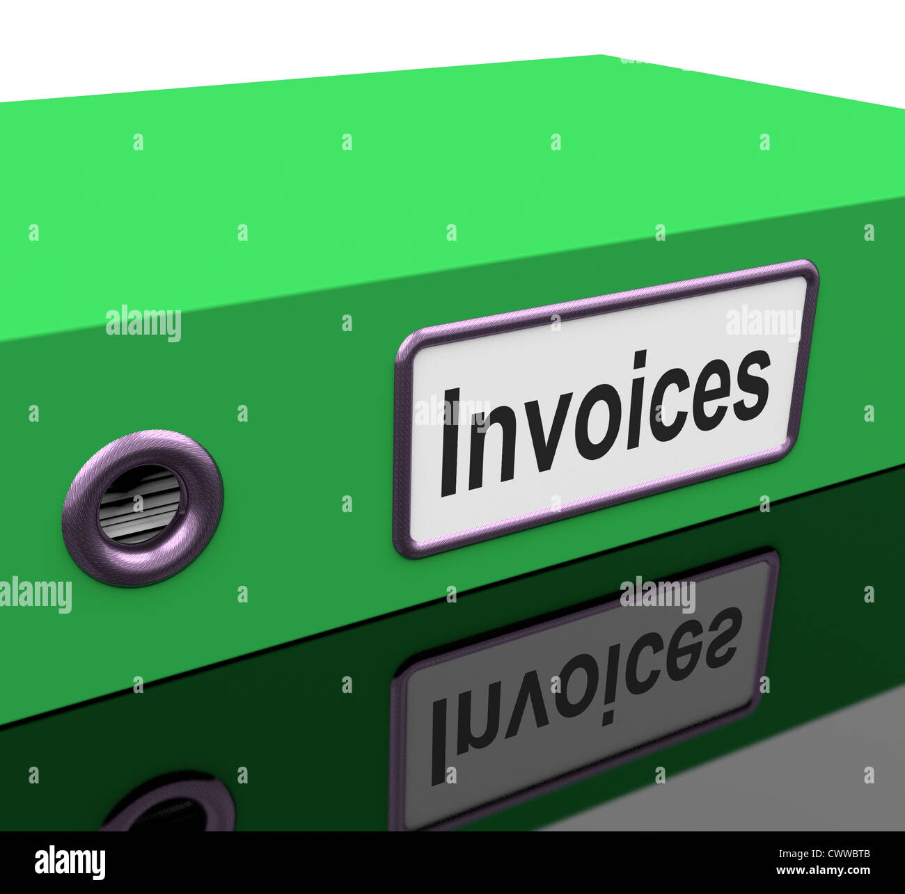Invoices File Shows Accounting And Expenses Stock Photo - Alamy