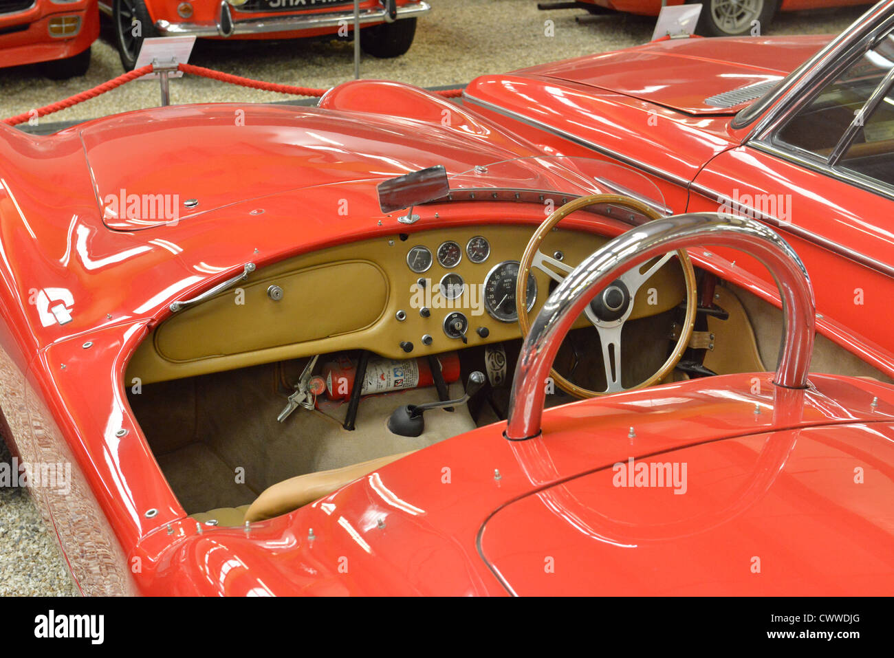 Red sports car, AC Cobra, Stock Photo