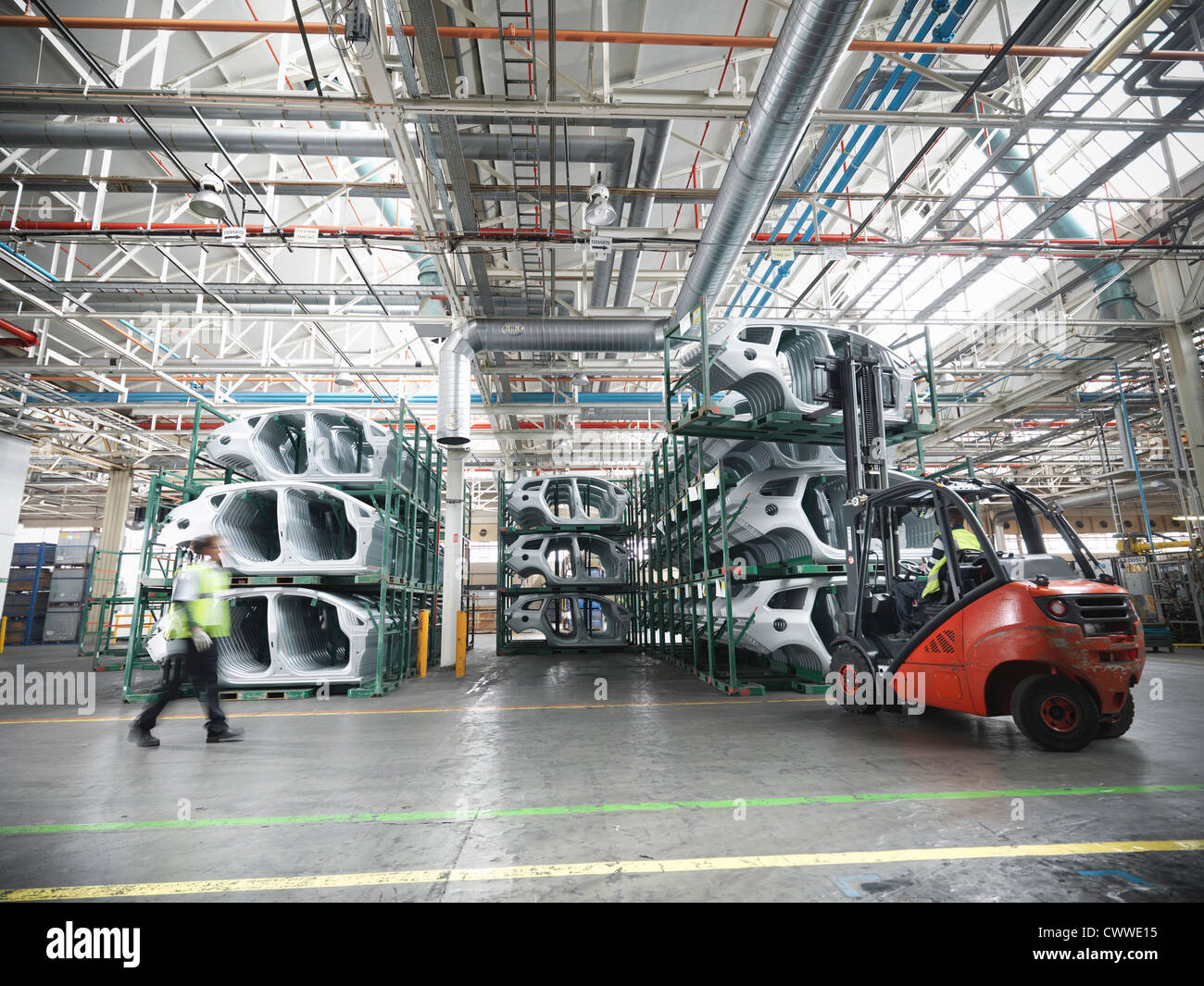 Car Parts In Car Factory Stock Photo 50346945 Alamy