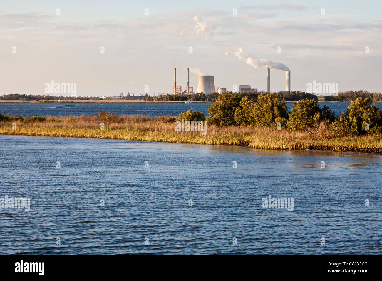 Crystal River Energy Complex with four coal powered and one nuclear