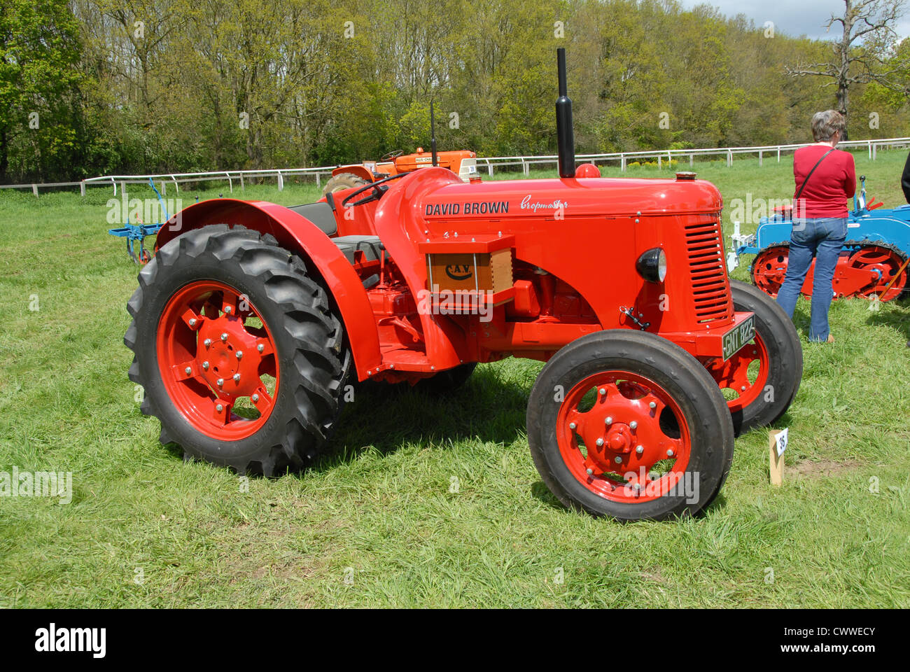 David Brown year 1947/48 restored vintage tractor Stock Photo