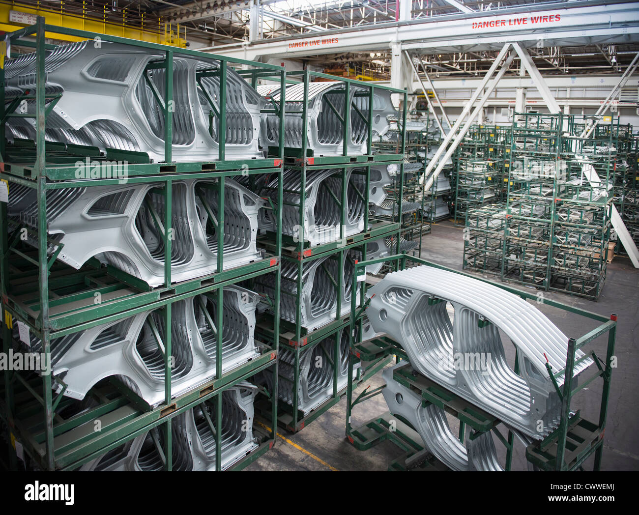 Car Body Parts In Car Factory Stock Photo 50347490 Alamy