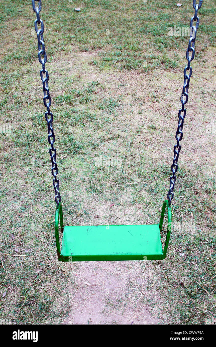 Old metal swing set hires stock photography and images Alamy