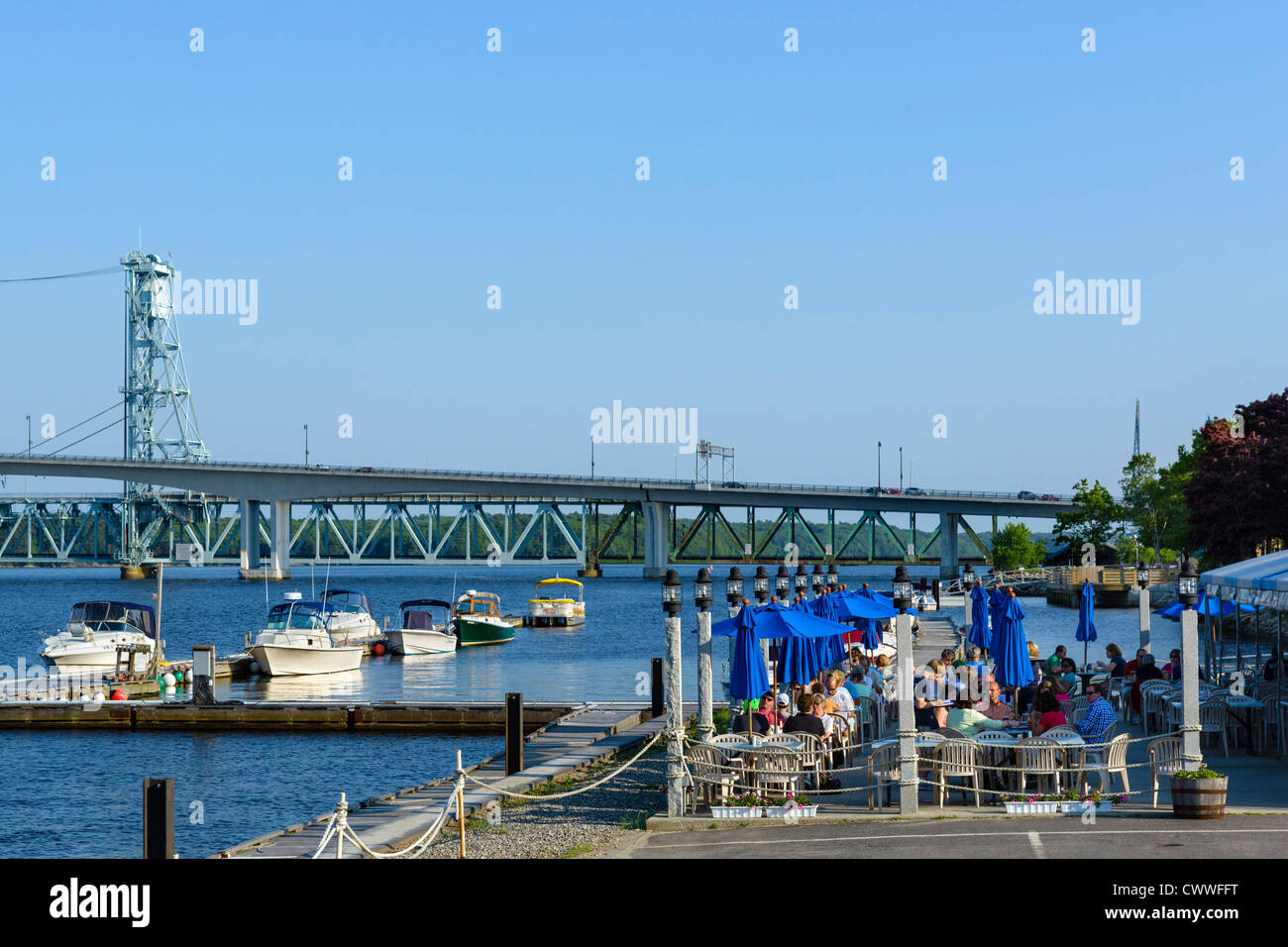 Kennebec Tavern waterfront restaurant on the Kennebec River in the